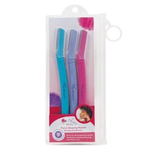 🌈4/$20 NIP Plum Beauty Facial Shaping Razors Set of 3